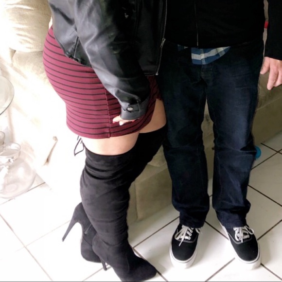 Thigh High Suede Boots - Picture 3 of 3